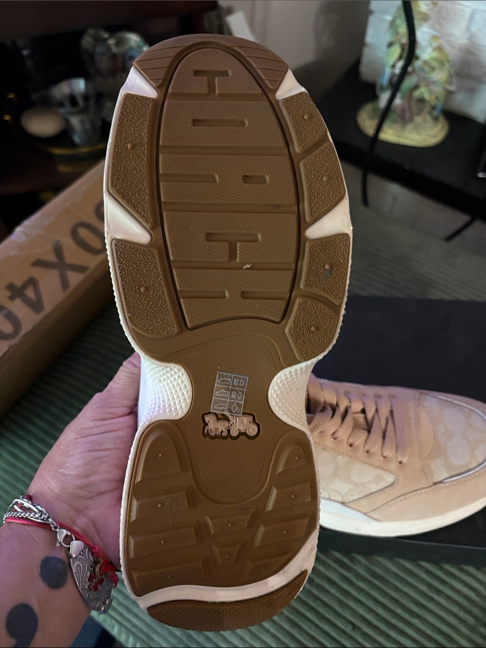 Coach Blush Pink Signature Runner Sneakers - Picture 8 of 8